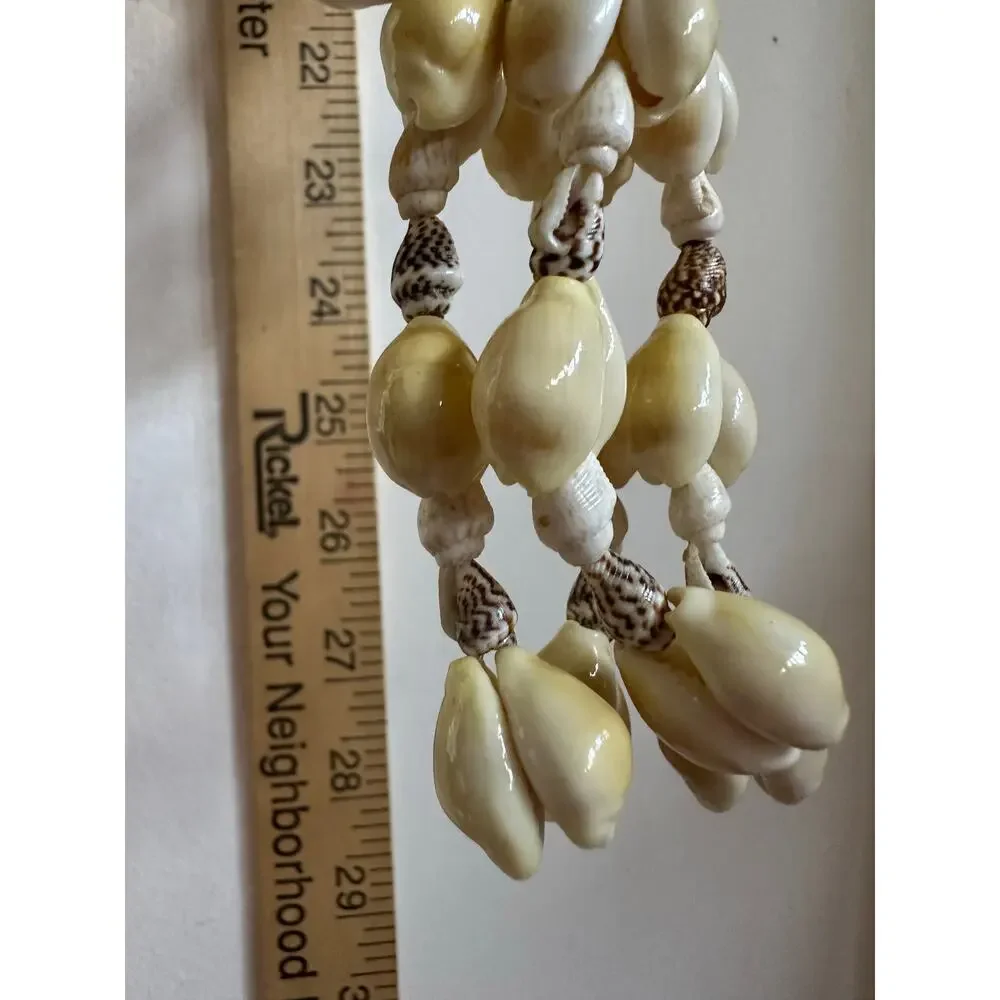 Vintage Sea Shell Hanging Macrame Plant candle Holder Boho decor beach nautical